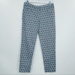 QL2 cotton blend flat front‎ printed pants women's size 4